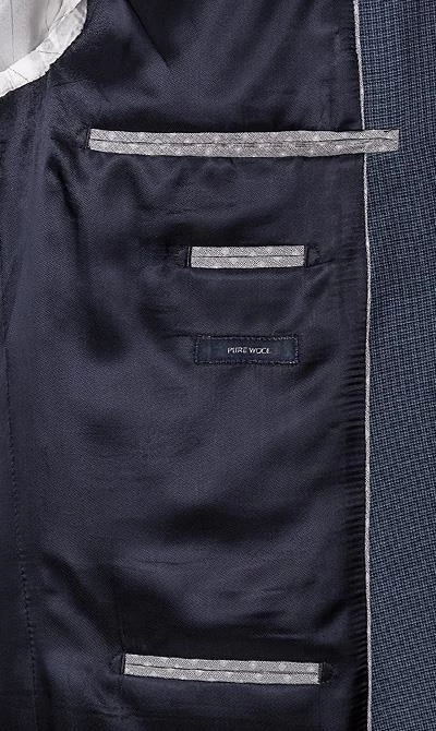 Pierre Cardin Anzug 52250+72002/850/11461/3350 Regular Fit, Schurwolle, Saphirblau meliert, Ocean 7 Pierre Cardin Anzug 52250+72002/850/11461/3350 Regular Fit, Schurwolle, Saphirblau meliert, Ocean – Bild 5