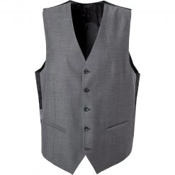 CG Weste Carlton 50/102S1/441013/81 Slim Fit, Schurwolle, Dunkelgrau, Grau