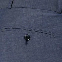 Carl Gross Hose Sascha 50/041N0/332023/62 Modern Fit, Schurwolle Super120, Blau meliert -Anzüge & Westen Schritte 262120 norm4