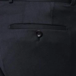 Carl Gross Hose Steve 00/001N0/338323/63 Modern Fit, Schurwolle LANIFICIO FLLI CERRUTI, Nachtblau -Anzüge & Westen Schritte 268567 norm4