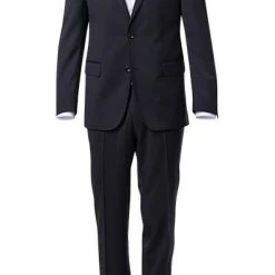 Carl Gross Anzug 00/001N0/324972+338323/63 Modern Fit, Schurwolle LANIFICIO FLLI CERRUTI, Nachtblau