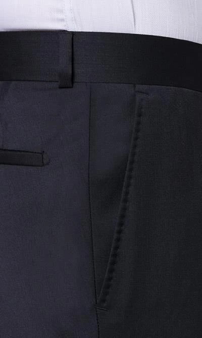 Carl Gross Anzug 00/001N0/324972+338323/63 Modern Fit, Schurwolle LANIFICIO FLLI CERRUTI, Nachtblau 10 Carl Gross Anzug 00/001N0/324972+338323/63 Modern Fit, Schurwolle LANIFICIO FLLI CERRUTI, Nachtblau – Bild 8