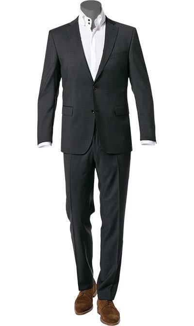 Carl Gross Anzug 00/001N0/324972+338323/83 Modern Fit, Schurwolle LANIFICIO FLLI CERRUTI, Anthrazit meliert, Anthrazit 3 Carl Gross Anzug 00/001N0/324972+338323/83 Modern Fit, Schurwolle LANIFICIO FLLI CERRUTI, Anthrazit meliert, Anthrazit