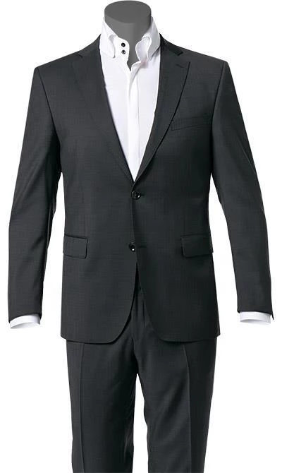 Carl Gross Anzug 00/001N0/324972+338323/83 Modern Fit, Schurwolle LANIFICIO FLLI CERRUTI, Anthrazit meliert, Anthrazit 4 Carl Gross Anzug 00/001N0/324972+338323/83 Modern Fit, Schurwolle LANIFICIO FLLI CERRUTI, Anthrazit meliert, Anthrazit – Bild 2