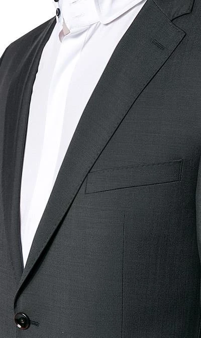 Carl Gross Anzug 00/001N0/324972+338323/83 Modern Fit, Schurwolle LANIFICIO FLLI CERRUTI, Anthrazit meliert, Anthrazit 5 Carl Gross Anzug 00/001N0/324972+338323/83 Modern Fit, Schurwolle LANIFICIO FLLI CERRUTI, Anthrazit meliert, Anthrazit – Bild 3