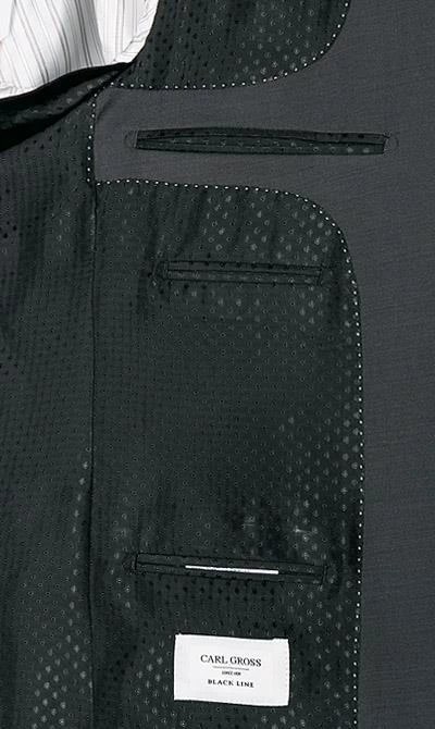 Carl Gross Anzug 00/001N0/324972+338323/83 Modern Fit, Schurwolle LANIFICIO FLLI CERRUTI, Anthrazit meliert, Anthrazit 7 Carl Gross Anzug 00/001N0/324972+338323/83 Modern Fit, Schurwolle LANIFICIO FLLI CERRUTI, Anthrazit meliert, Anthrazit – Bild 5