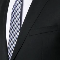 Carl Gross Anzug 00/001N0/324972+338323/90 Modern Fit, Schurwolle LANIFICIO FLLI CERRUTI, Schwarz -Anzüge & Westen Schritte 268572 norm3