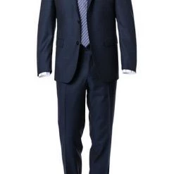 Carl Gross Anzug 60/048N1/324972+338323/63 Modern Fit, Schurwolle GUABELLO, Dunkelblau gemustert, Dunkelblau
