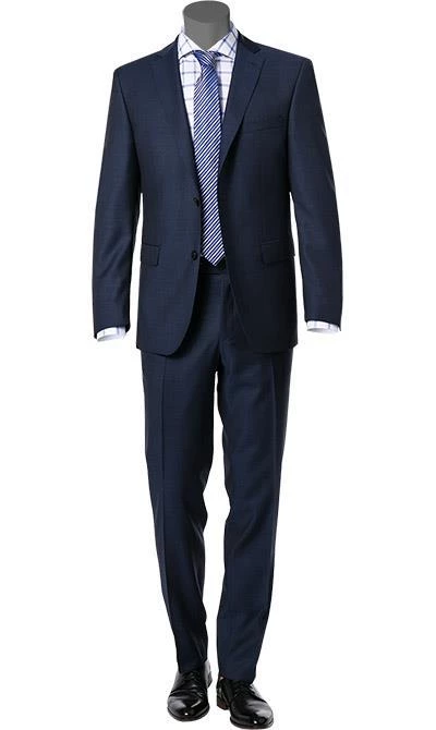 Carl Gross Anzug 60/048N1/324972+338323/63 Modern Fit, Schurwolle GUABELLO, Dunkelblau gemustert, Dunkelblau 3 Carl Gross Anzug 60/048N1/324972+338323/63 Modern Fit, Schurwolle GUABELLO, Dunkelblau gemustert, Dunkelblau