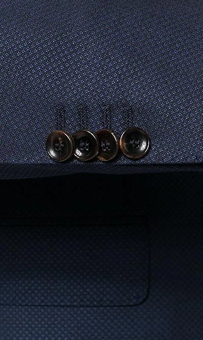 Carl Gross Anzug 60/048N1/324972+338323/63 Modern Fit, Schurwolle GUABELLO, Dunkelblau gemustert, Dunkelblau 6 Carl Gross Anzug 60/048N1/324972+338323/63 Modern Fit, Schurwolle GUABELLO, Dunkelblau gemustert, Dunkelblau – Bild 4