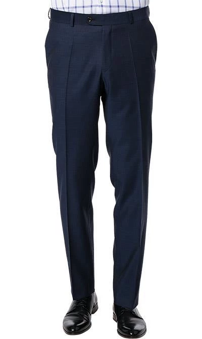 Carl Gross Anzug 60/048N1/324972+338323/63 Modern Fit, Schurwolle GUABELLO, Dunkelblau gemustert, Dunkelblau 8 Carl Gross Anzug 60/048N1/324972+338323/63 Modern Fit, Schurwolle GUABELLO, Dunkelblau gemustert, Dunkelblau – Bild 6