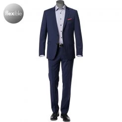 bugatti Anzug Flexcity 99770/793400+788500/380 Schurwolle Flexcity, Marine