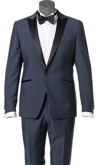 Wilvorst Smoking blau 471201/33/13661/2+724 Wolle-Mohair, Nachtblau meliert 4 Wilvorst Smoking blau 471201/33/13661/2+724 Wolle-Mohair, Nachtblau meliert – Bild 2