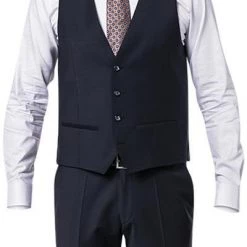 ROY ROBSON Weste S05050381704100/A401 Slim Fit, Schurwolle, Nachtblau meliert, Nachtblau