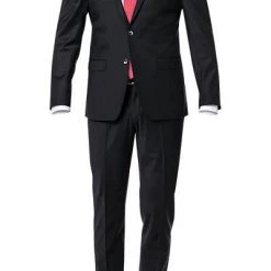 ROY ROBSON Anzug S00050381694700+295400/A001 Slim Fit, Schurwolle, Schwarz