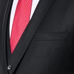 ROY ROBSON ROY R. Anzug S00050381694700+295400+704100/A001 Anzug mit Weste, Slim Fit, Schurwolle, Schwarz -Anzüge & Westen Schritte 269827 norm3