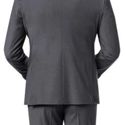 ROY ROBSON ROY R. Anzug S00050381694700+295400+704100/A020 Anzug mit Weste, Slim Fit, Schurwolle, Mittelgrau meliert, Grau -Anzüge & Westen Schritte 269832 norm6