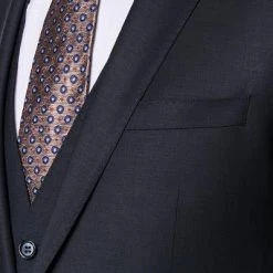 ROY ROBSON ROY R. Anzug S00050381694700+295400+704100/A401 Anzug mit Weste, Slim Fit, Schurwoll-Stretch, Nachtblau -Anzüge & Westen Schritte 269833 norm3