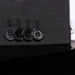 Daniel Hechter Anzug 40200/100103+40250/990 Modern Fit, Schurwolle Super120 GUABELLO, Schwarz meliert, Black -Anzüge & Westen Schritte 270193 norm4