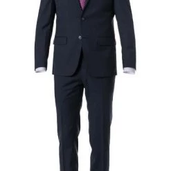 Daniel Hechter Anzug 40200/100103+40250/670 Modern Fit, Schurwolle Super120 GUABELLO, Dunkelblau meliert, Dark blue