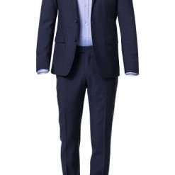 Daniel Hechter Anzug 40100/100102+40150/100102/670 Schurwolle, Marine meliert, Dark blue