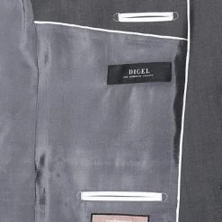 DIGEL Anzug Modern F. 99832/120033+99832/116062/46 Modern Fit, Schurwolle Super100, Grau meliert, Grau -Anzüge & Westen Schritte 270325 norm4