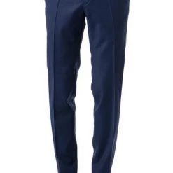 CG Hose Archiebald 60/111S1/433053/62 Modern Fit, Schurwolle, Blau gemustert, Marine