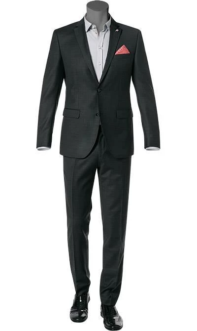 CG Anzug 60/111S1/423682+433053/82 Modern Fit, Schurwolle, Anthrazit meliert, Anthrazit 3 CG Anzug 60/111S1/423682+433053/82 Modern Fit, Schurwolle, Anthrazit meliert, Anthrazit