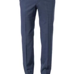 DIGEL Hose Modern Fit Per 99601/111066/24 Hose Per, Schurwolle Fleckenschutz, Mittelblau meliert, Blau