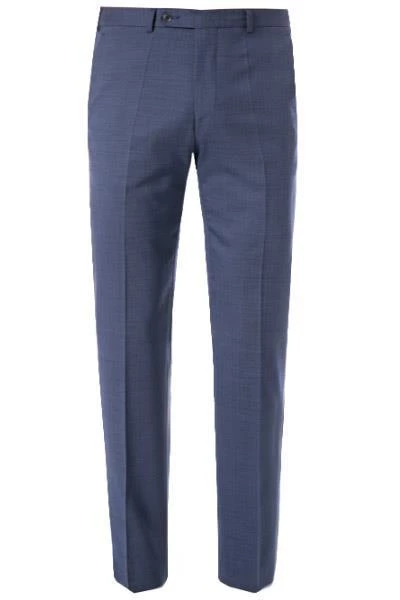 DIGEL Hose Modern Fit Per 99601/111066/24 Hose Per, Schurwolle Fleckenschutz, Mittelblau meliert, Blau 4 DIGEL Hose Modern Fit Per 99601/111066/24 Hose Per, Schurwolle Fleckenschutz, Mittelblau meliert, Blau – Bild 2