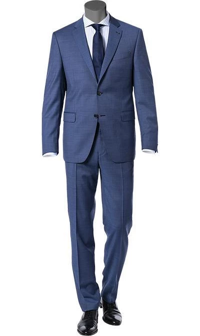 DIGEL Anzug Modern Fit 99653/120033+116062/26 Schurwolle Super110, Blau meliert, Blau 3 DIGEL Anzug Modern Fit 99653/120033+116062/26 Schurwolle Super110, Blau meliert, Blau