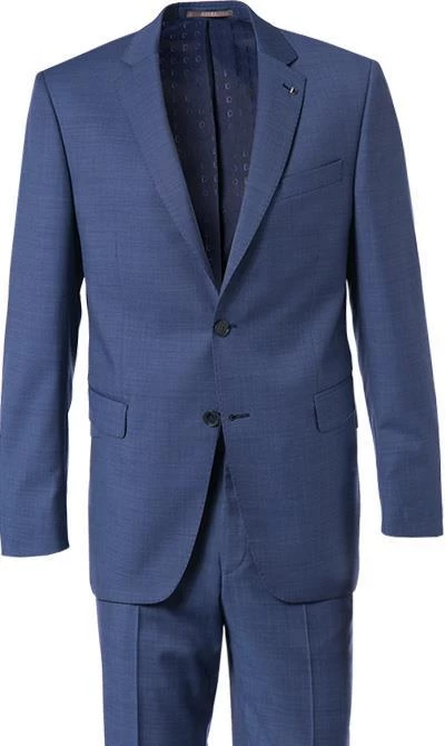 DIGEL Anzug Modern Fit 99653/120033+116062/26 Schurwolle Super110, Blau meliert, Blau 4 DIGEL Anzug Modern Fit 99653/120033+116062/26 Schurwolle Super110, Blau meliert, Blau – Bild 2