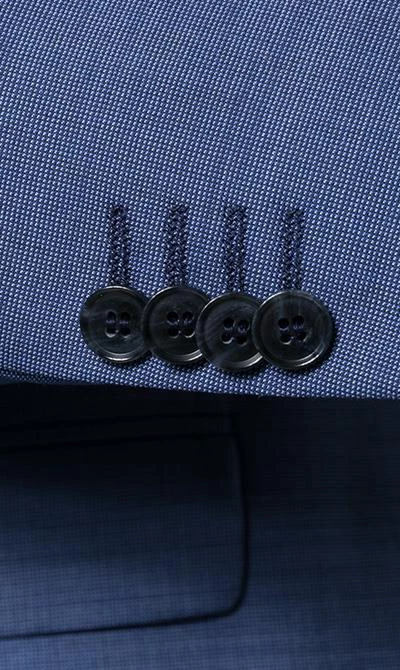 DIGEL Anzug Modern Fit 99653/120033+116062/26 Schurwolle Super110, Blau meliert, Blau 6 DIGEL Anzug Modern Fit 99653/120033+116062/26 Schurwolle Super110, Blau meliert, Blau – Bild 4