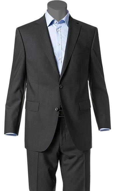 Carl Gross Anzug 57/0039/1751+1075/83 Regular Fit, Schurwolle, Anthrazit meliert, Anthrazit 4 Carl Gross Anzug 57/0039/1751+1075/83 Regular Fit, Schurwolle, Anthrazit meliert, Anthrazit – Bild 2
