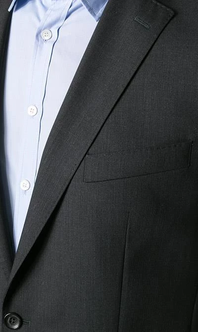 Carl Gross Anzug 57/0039/1751+1075/83 Regular Fit, Schurwolle, Anthrazit meliert, Anthrazit 5 Carl Gross Anzug 57/0039/1751+1075/83 Regular Fit, Schurwolle, Anthrazit meliert, Anthrazit – Bild 3