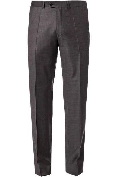 EDUARD DRESSLER Hose Jeff 00510/3B25/84 Shaped Fit, Schurwolle Super140, Braun meliert, Braun 4 EDUARD DRESSLER Hose Jeff 00510/3B25/84 Shaped Fit, Schurwolle Super140, Braun meliert, Braun – Bild 2