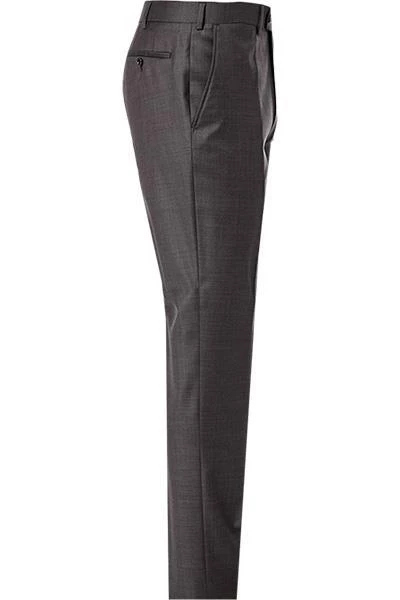 EDUARD DRESSLER Hose Jeff 00510/3B25/84 Shaped Fit, Schurwolle Super140, Braun meliert, Braun 5 EDUARD DRESSLER Hose Jeff 00510/3B25/84 Shaped Fit, Schurwolle Super140, Braun meliert, Braun – Bild 3