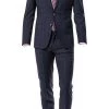 ROY ROBSON Anzug 5022/2062+0240/719 Slim Fit, Schurwolle Super110 REDA, Dunkelblau kariert, Nachtblau -Anzüge & Westen Schritte 275184 norm