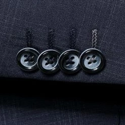 ROY ROBSON Anzug 5022/2062+0240/719 Slim Fit, Schurwolle Super110 REDA, Dunkelblau kariert, Nachtblau -Anzüge & Westen Schritte 275184 norm4