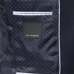 ROY ROBSON Anzug S00050741254400+1267500/A401 Regular Fit, Schurwolle Super120, Dunkelblau meliert, Nachtblau -Anzüge & Westen Schritte 275202 norm6