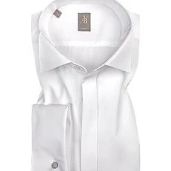 Jacques Britt Slim Fit Gala-Venezia UMA 960267/01 Hemd, Popeline, Weiß