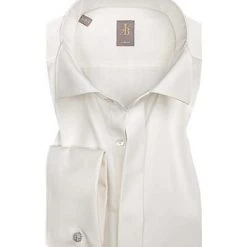 Jacques Britt Slim Fit Gala-Venezia UMA 960267/02 Hemd, Popeline, Ecru