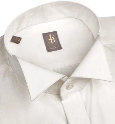 Jacques Britt Slim Fit Gala-Venezia UMA 960267/02 Hemd, Popeline, Ecru 4 Jacques Britt Slim Fit Gala-Venezia UMA 960267/02 Hemd, Popeline, Ecru – Bild 2