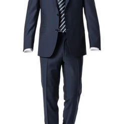 Carl Gross Anzug 60-045N1/323022+332023/63 Modern Fit, Schurwolle, Navy meliert, Marine
