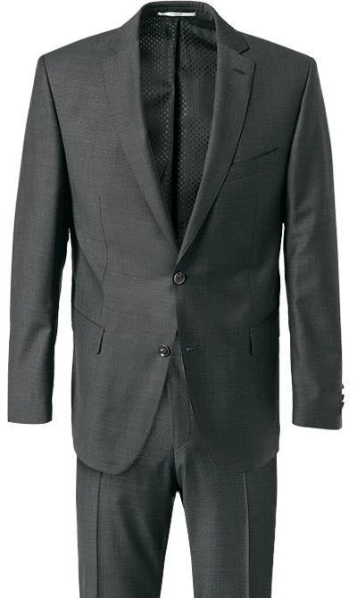 Carl Gross Anzug 60/048N1/324972+338323/82 Modern Fit, Schurwolle, Grau meliert, Anthrazit 4 Carl Gross Anzug 60/048N1/324972+338323/82 Modern Fit, Schurwolle, Grau meliert, Anthrazit – Bild 2