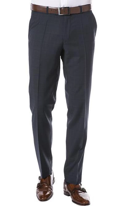 Carl Gross Hose Sascha 60/053N3/332023/63 Modern Fit, Schurwolle Super110 REDA, Dunkalblau kariert, Nachtblau 3 Carl Gross Hose Sascha 60/053N3/332023/63 Modern Fit, Schurwolle Super110 REDA, Dunkalblau kariert, Nachtblau