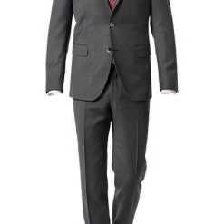 Pierre Cardin Anzug 52250+72002/810/96331/2201 Regular Fit, Schurwolle, Grau meliert, Grey
