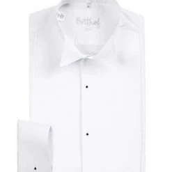 Botthof Frackhemd Slim Kläppchen 80-85-102/10 Slim Fit, Baumwolle, Weiß