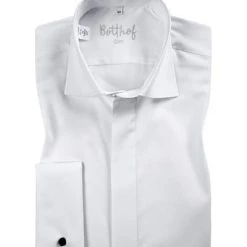 Botthof Hemd Slim UMA Hai 12-85-292/10 Slim Fit, Popeline, Weiß