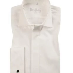 Botthof Hemd Slim UMA Hai 12-85-292/12 Slim Fit, Popeline, Ecru, Perlmut